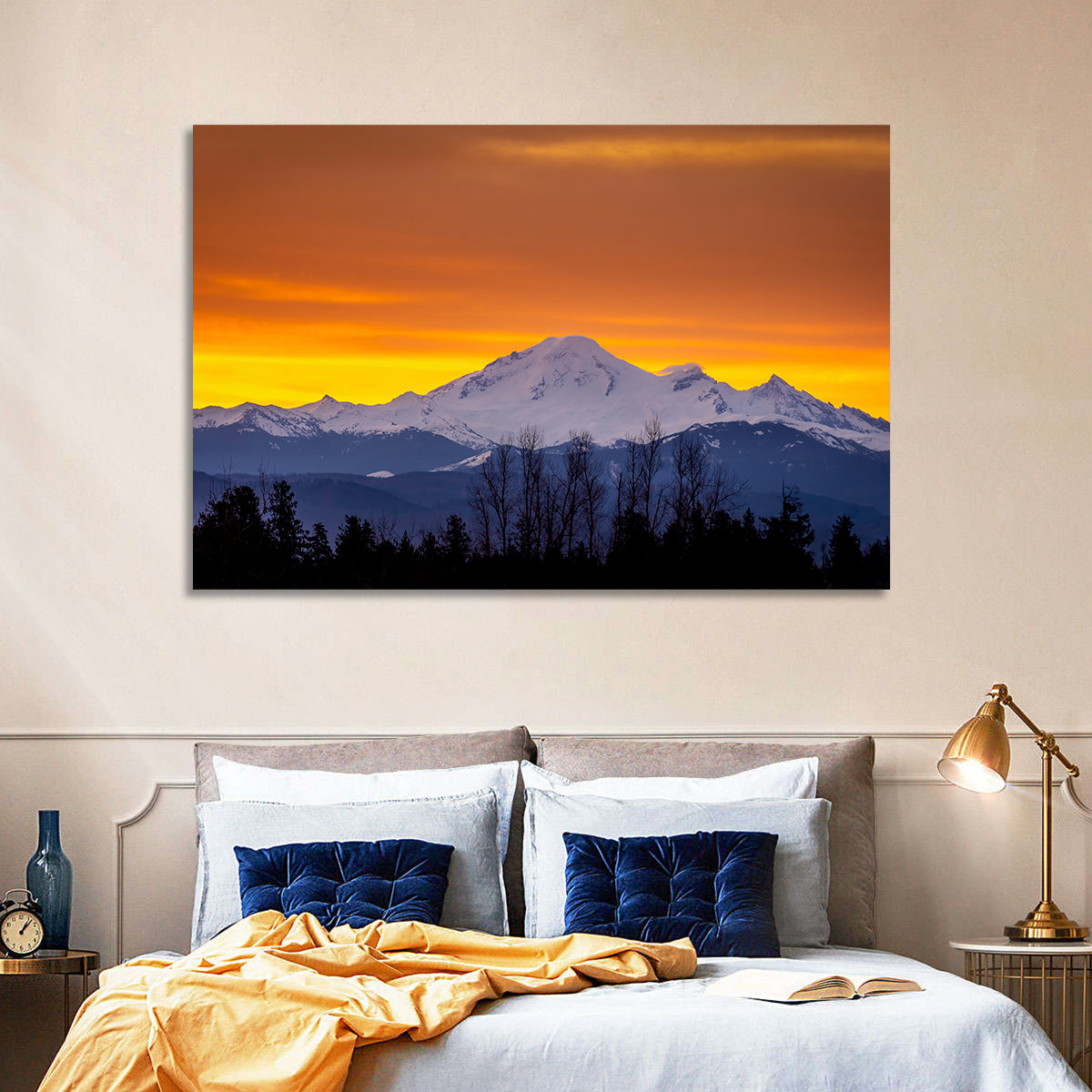 Sunrise Over Mount Baker Wall Art