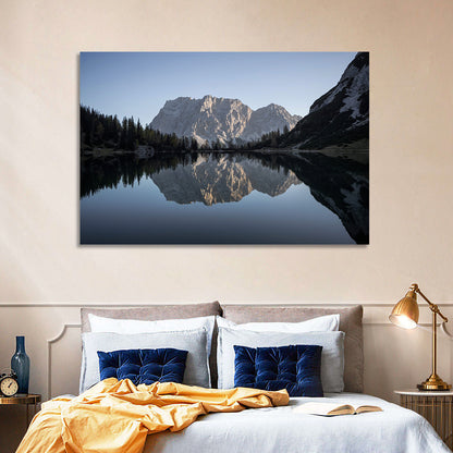 Zugspitze from Lake Seebensee Wall Art