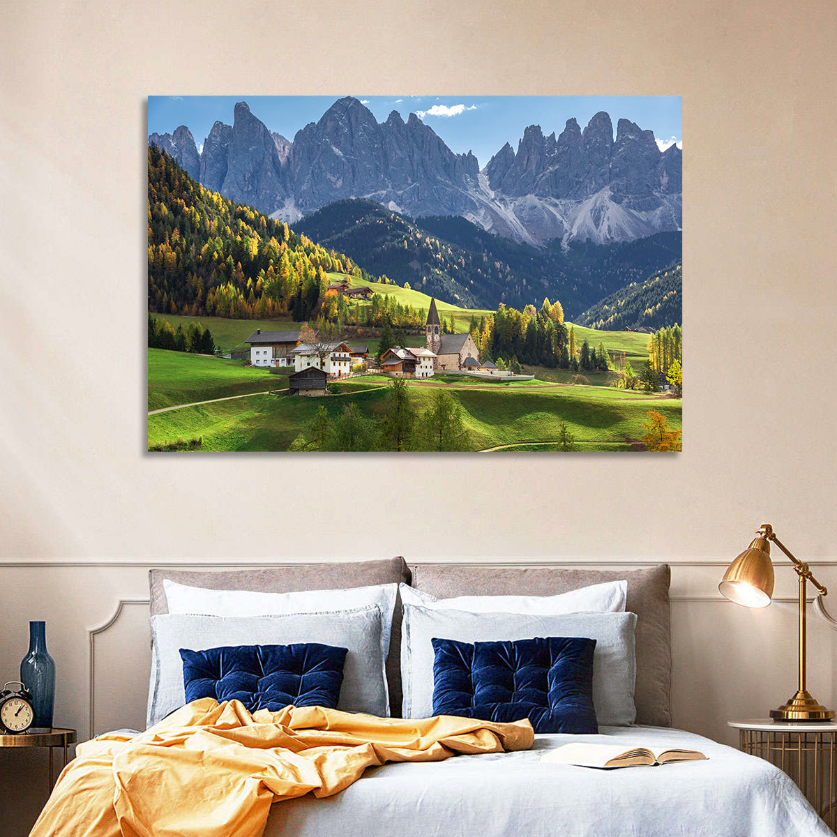 Santa Maddalena Autumn Village Wall Art