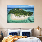 Cayo Levantado Aerial Beach Resort Wall Art