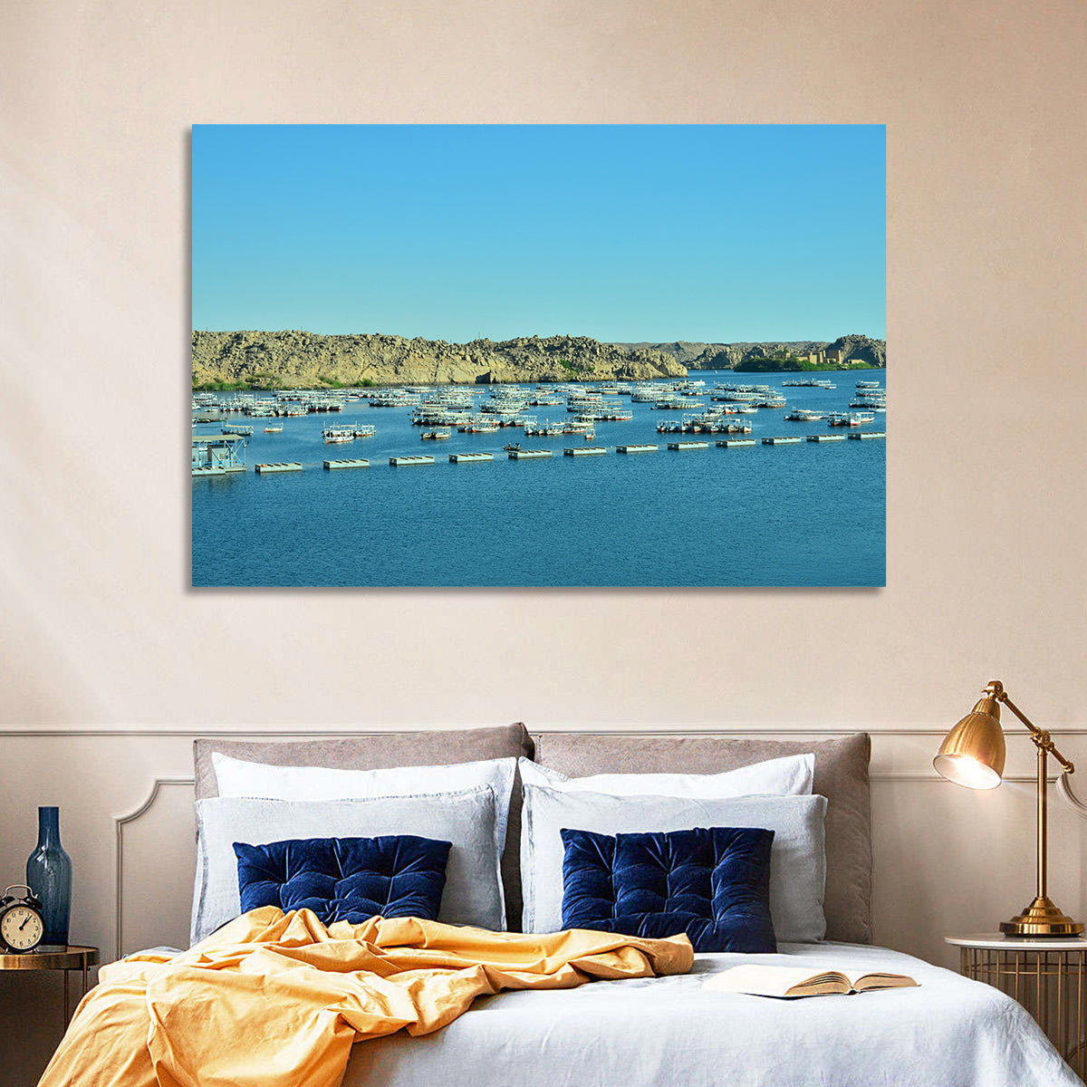 Philae Harbor, Lake Nasser Wall Art