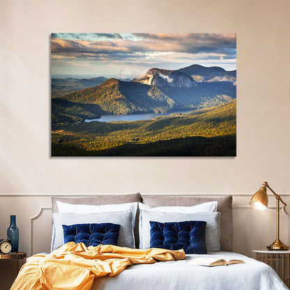 Table Rock Sunrise Over Looking Glass Rock Wall Art