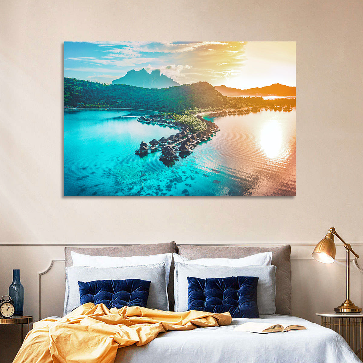 Bora Bora Overwater Bungalows Wall Art