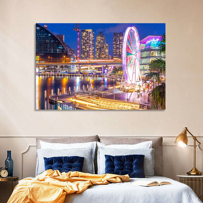 Darling Harbour Nightscape Wall Art