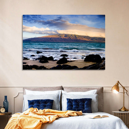 Kihei Golden Coastline Wall Art