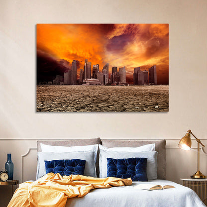 Desolate Singapore Skyline Wall Art