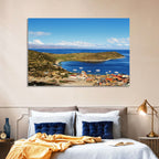 Isla Del Sol Village on Lake Titicaca Wall Art
