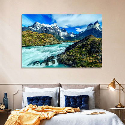 Torres Del Paine Glacier Stream Wall Art