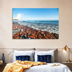 Lake Ontario Terracotta Shoreline Wall Art