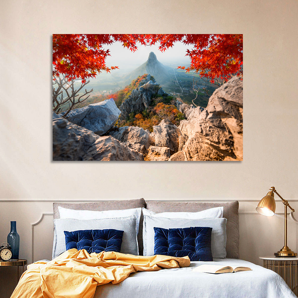 Khao Nor Maple Framed Peak Wall Art