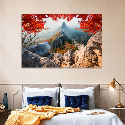 Khao Nor Maple Framed Peak Wall Art
