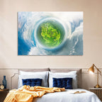 Spherical Forest from Space Wall Art
