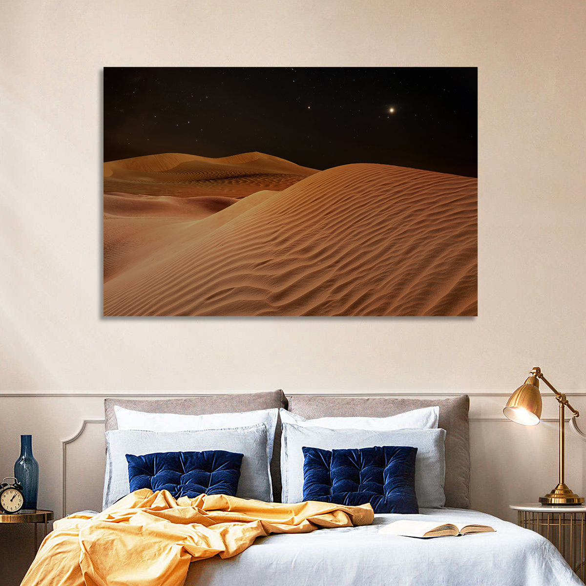 Starry Desert Night Wall Art
