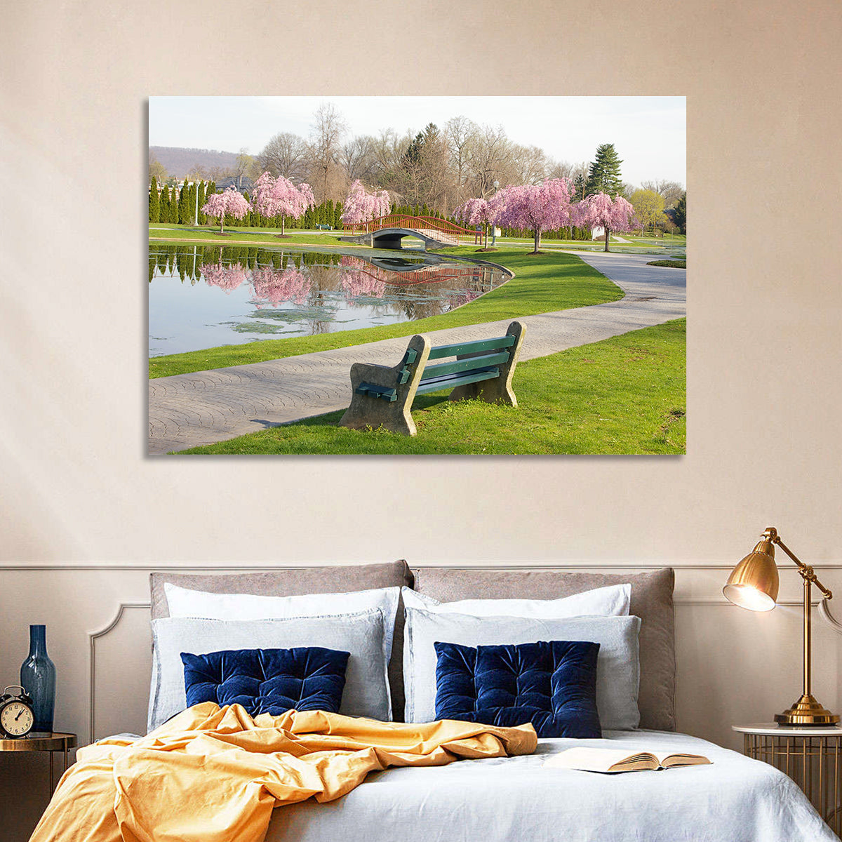 Harrisburg Park Cherry Blossoms Wall Art