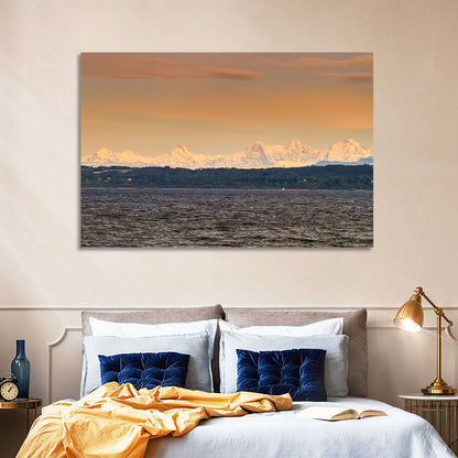 Lake Neuchatel Golden Hour Wall Art