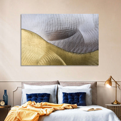 Thin Line Metallic Abstract Wall Art