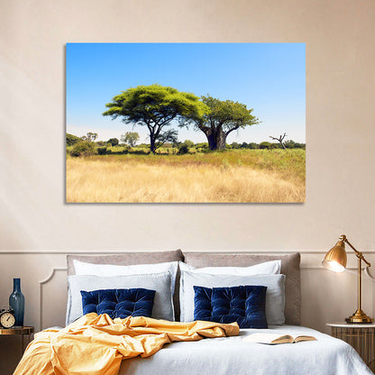 Acacia and Baobab Trees Wall Art