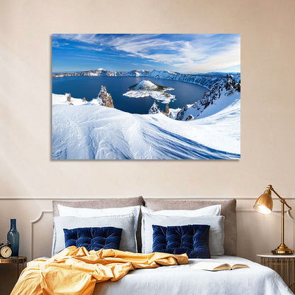 Crater Lake with Wizard Island Wall Art