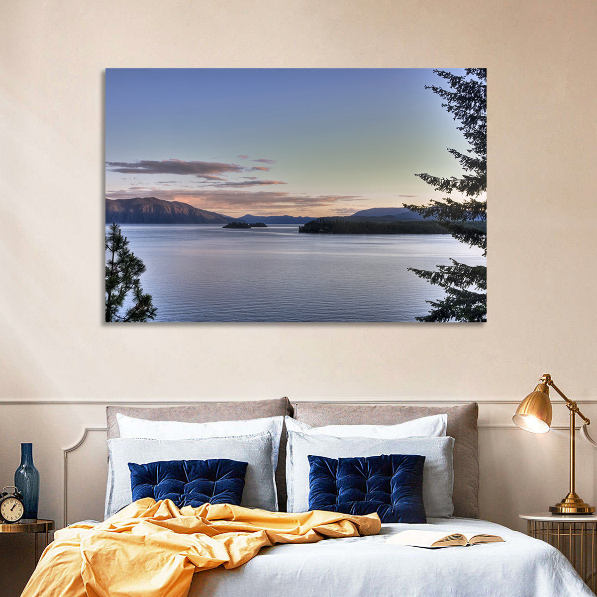 Lake Pend Oreille at Dusk Wall Art