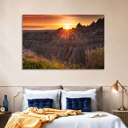 Badlands National Park Sunset Wall Art