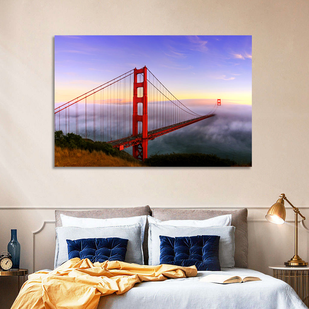 Foggy Golden Gate Bridge Wall Art