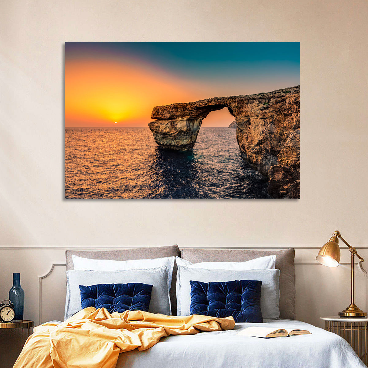 Azure Window Sunset, Dwejra Wall Art
