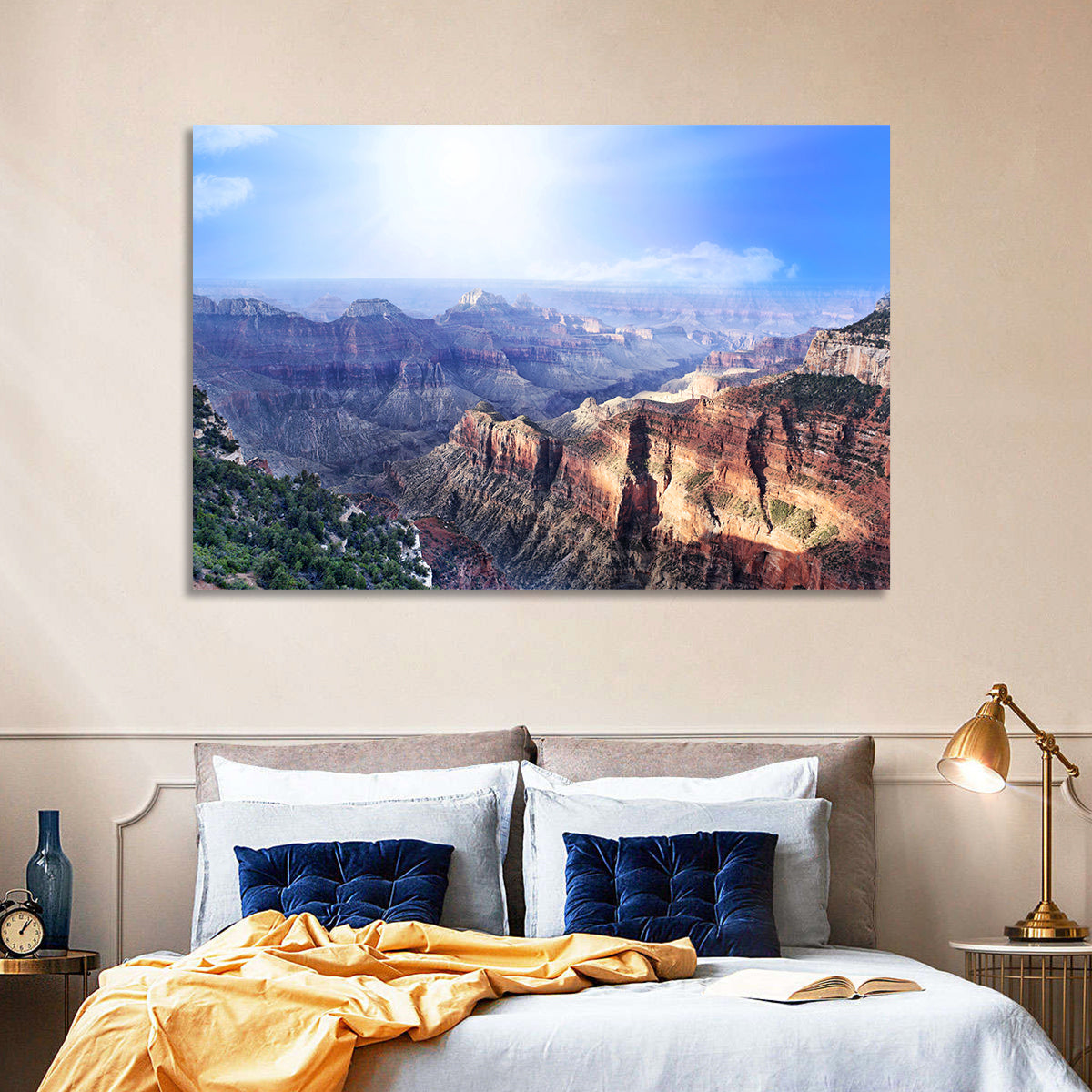 Grand Canyon Sunlit Vista Wall Art