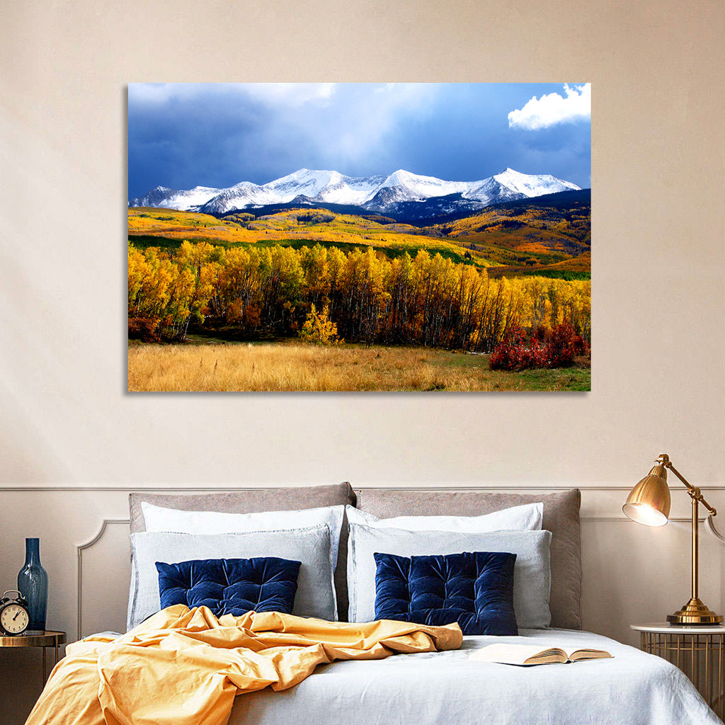 Crested Butte Autumn Mountains Wall Art