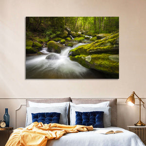 Gatlinburg Park Stream Wall Art