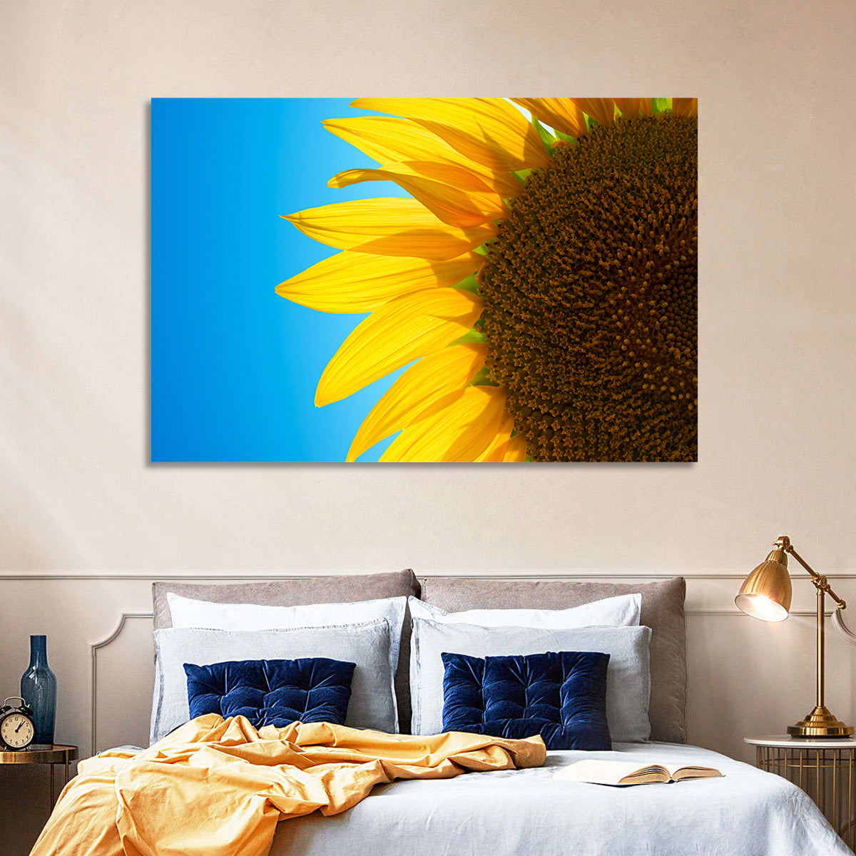 Sunflower Close-up Wall Art
