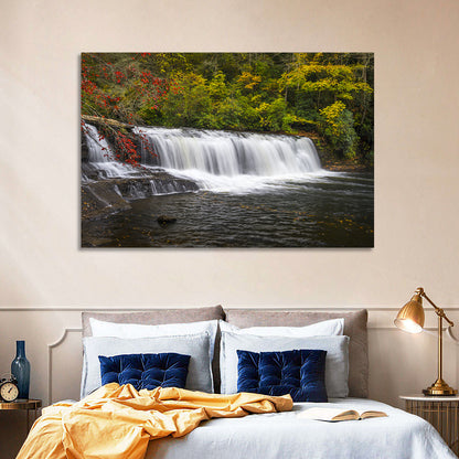 Dupont State Forest Autumn Waterfall Stream Wall Art