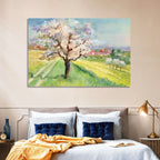 Spring Village Watercolor Wall Art