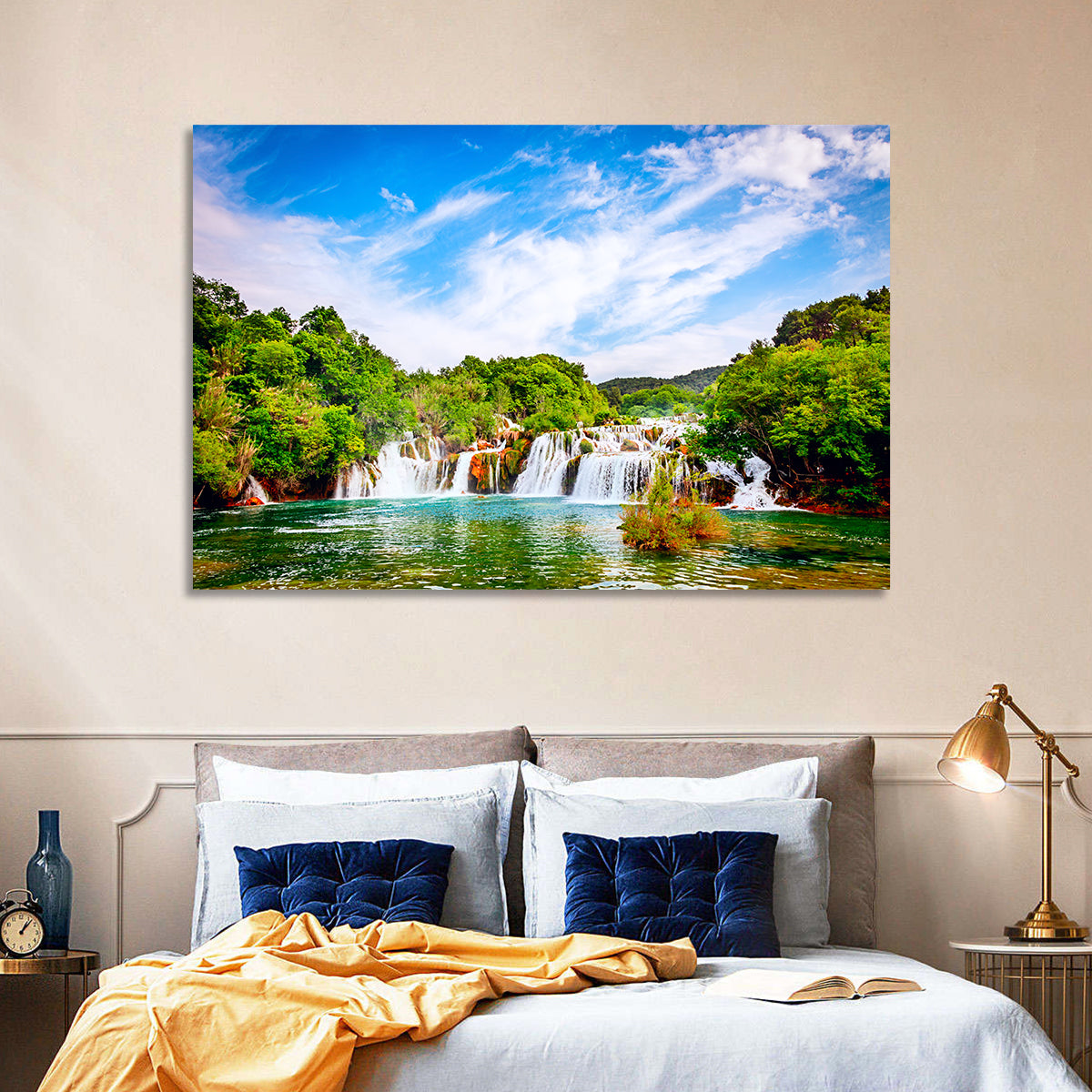 Skradinski Buk Waterfall, Krka Wall Art in a room, landscape