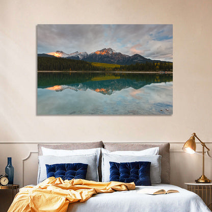 Patricia Lake Golden Hour Reflection Wall Art