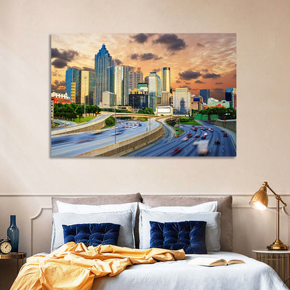 Atlanta Downtown Skyline Wall Art