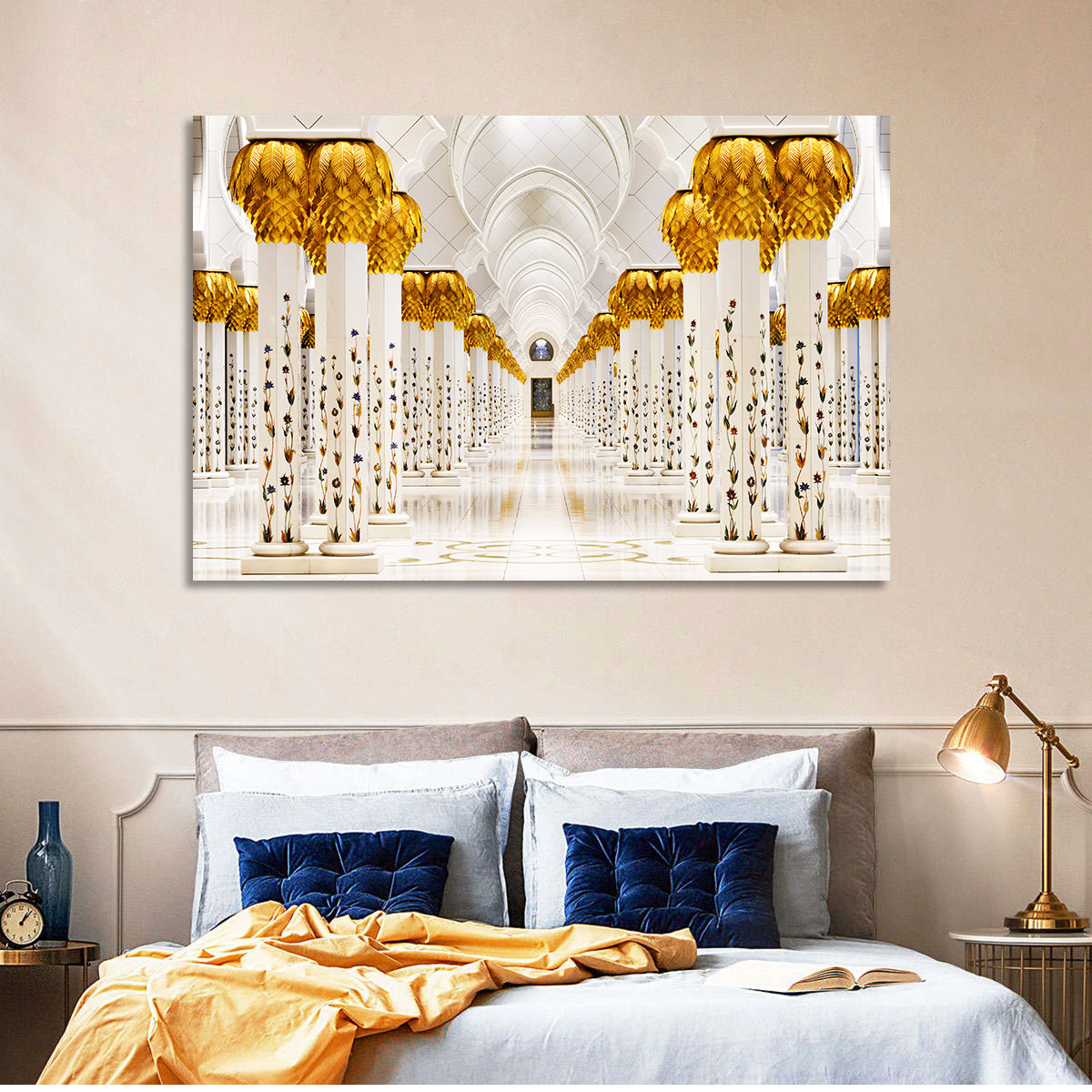 Sheikh Zayed Grand Mosque Colonnade Wall Art
