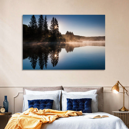 Spruce Knob Lake Morning Mist Wall Art