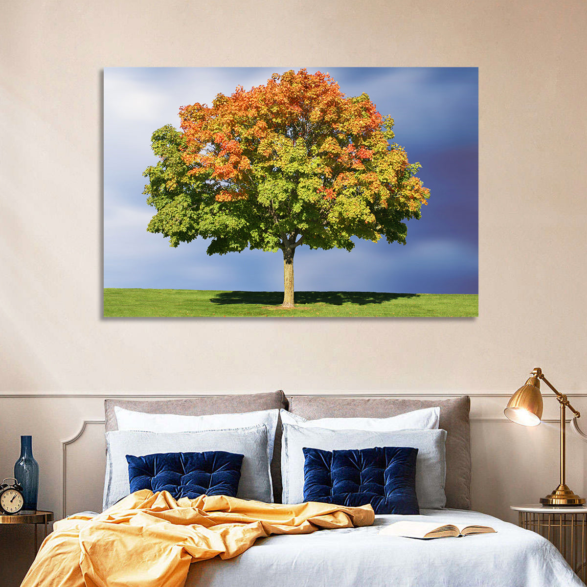Maple with Split Foliage Wall Art in a room, landscape