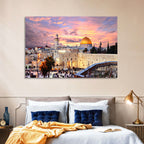 Jerusalem Old City Sunset Wall Art