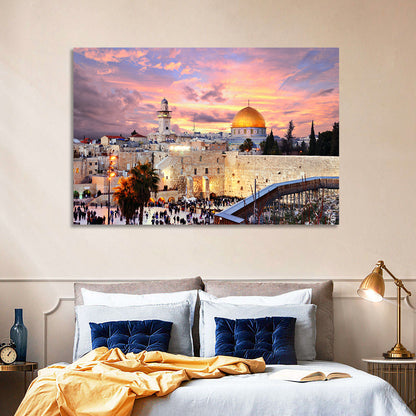 Jerusalem Old City Sunset Wall Art