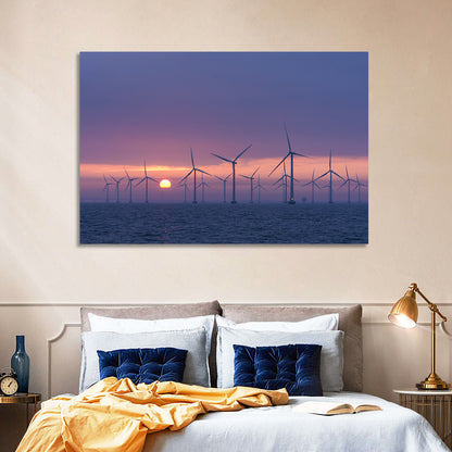 Twilight Offshore Wind Farm Wall Art