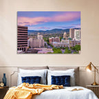 Boise Downtown at Golden Hour Wall Art