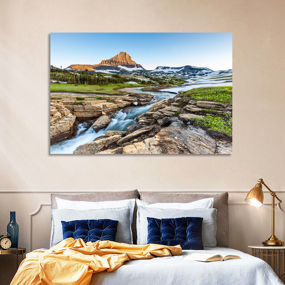 Logan Pass Golden Hour Wall Art