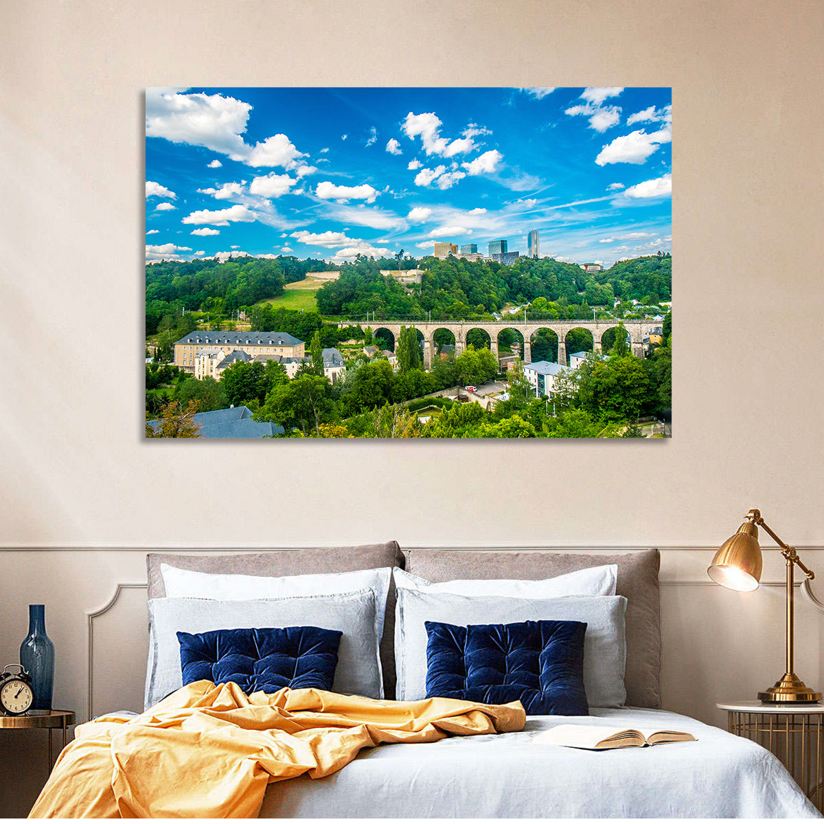 Viaduc De Pulvermühl, Luxembourg Wall Art in a room, landscape