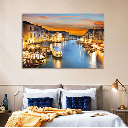 Venice Grand Canal at Dusk Wall Art