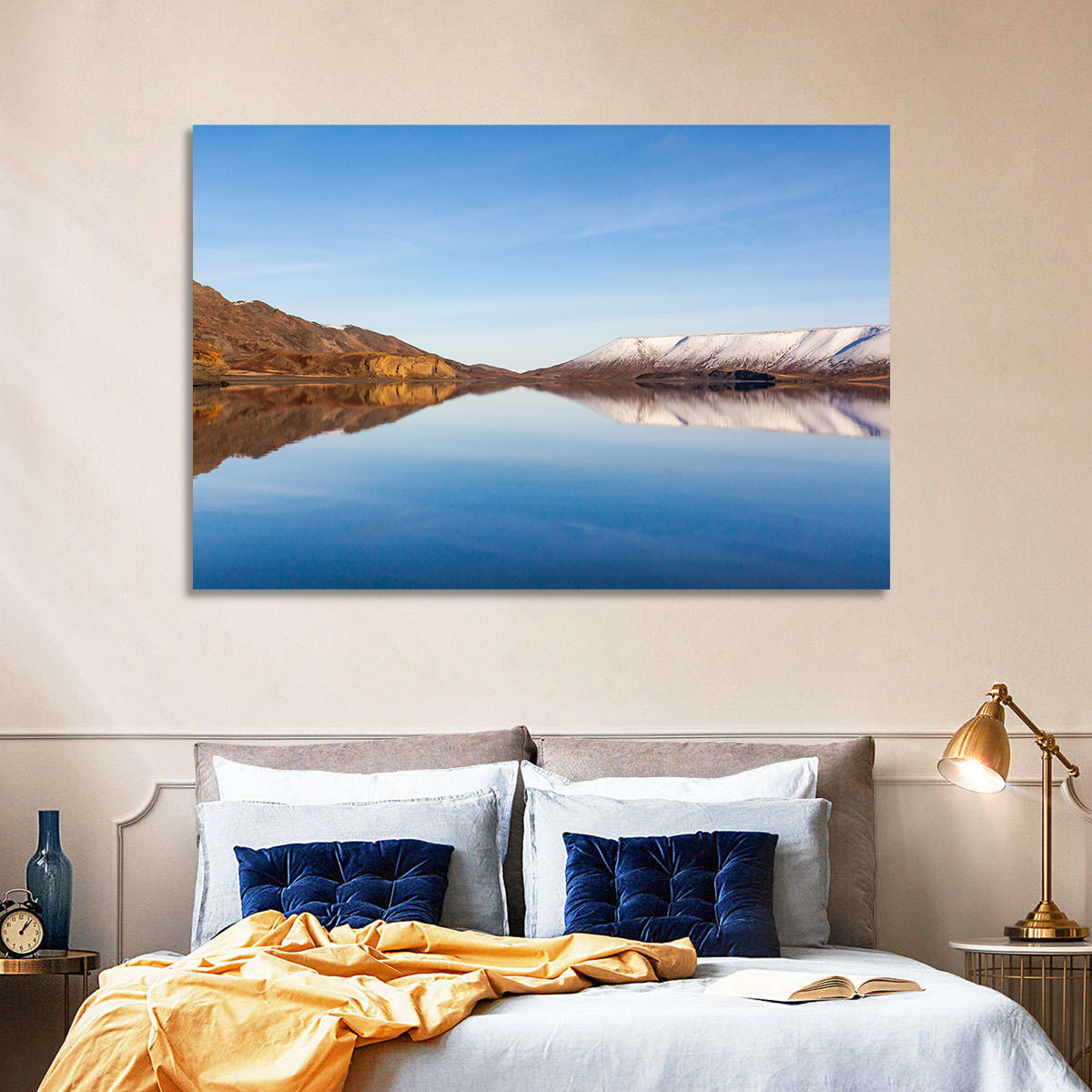 Lake Kleifarvatn Reflection Wall Art