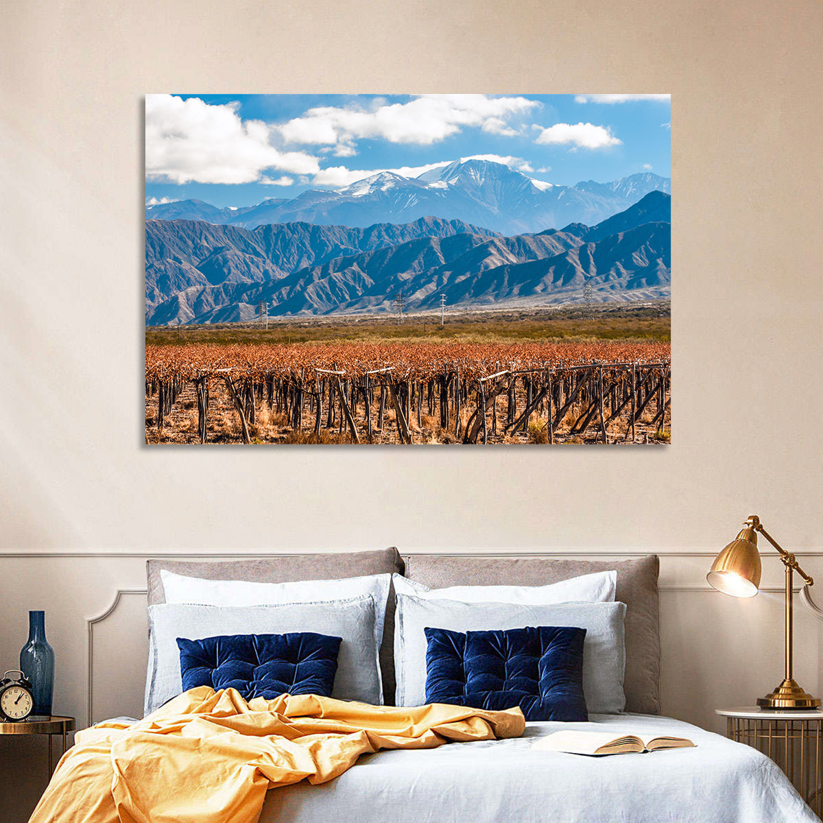 Vineyard Below Aconcagua Wall Art