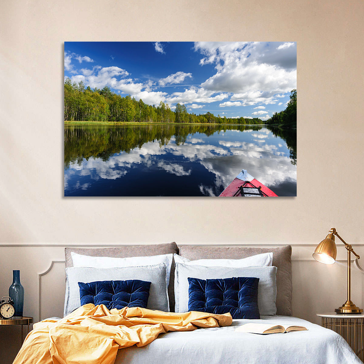 Karelia Kayak Reflection Wall Art