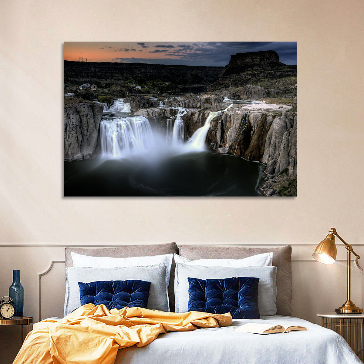 Shoshone Falls at Dusk Wall Art