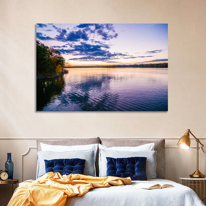 Lake Wylie Sunset Reflection Wall Art
